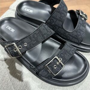 Dior Aqua Sandal – Black Dior Oblique Jacquard – Size 12